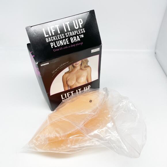 Fashion Forms Lift It up Backless Strapless Plunge Bra Nude Cup DD - Picture 4 of 4